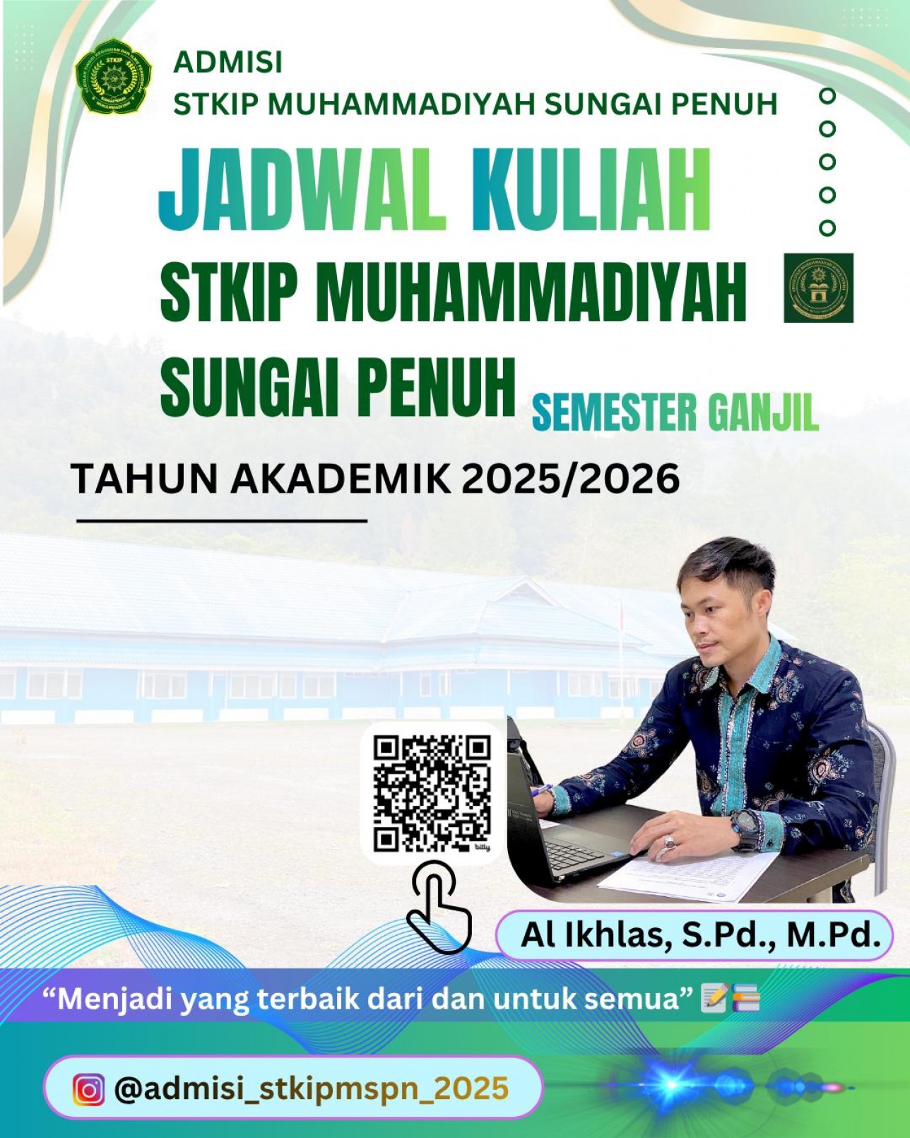 Jadwal Kuliah STKIP Muhammadiyah Sungai Penuh Semester Ganjil Tahun Akademik 2025/2026